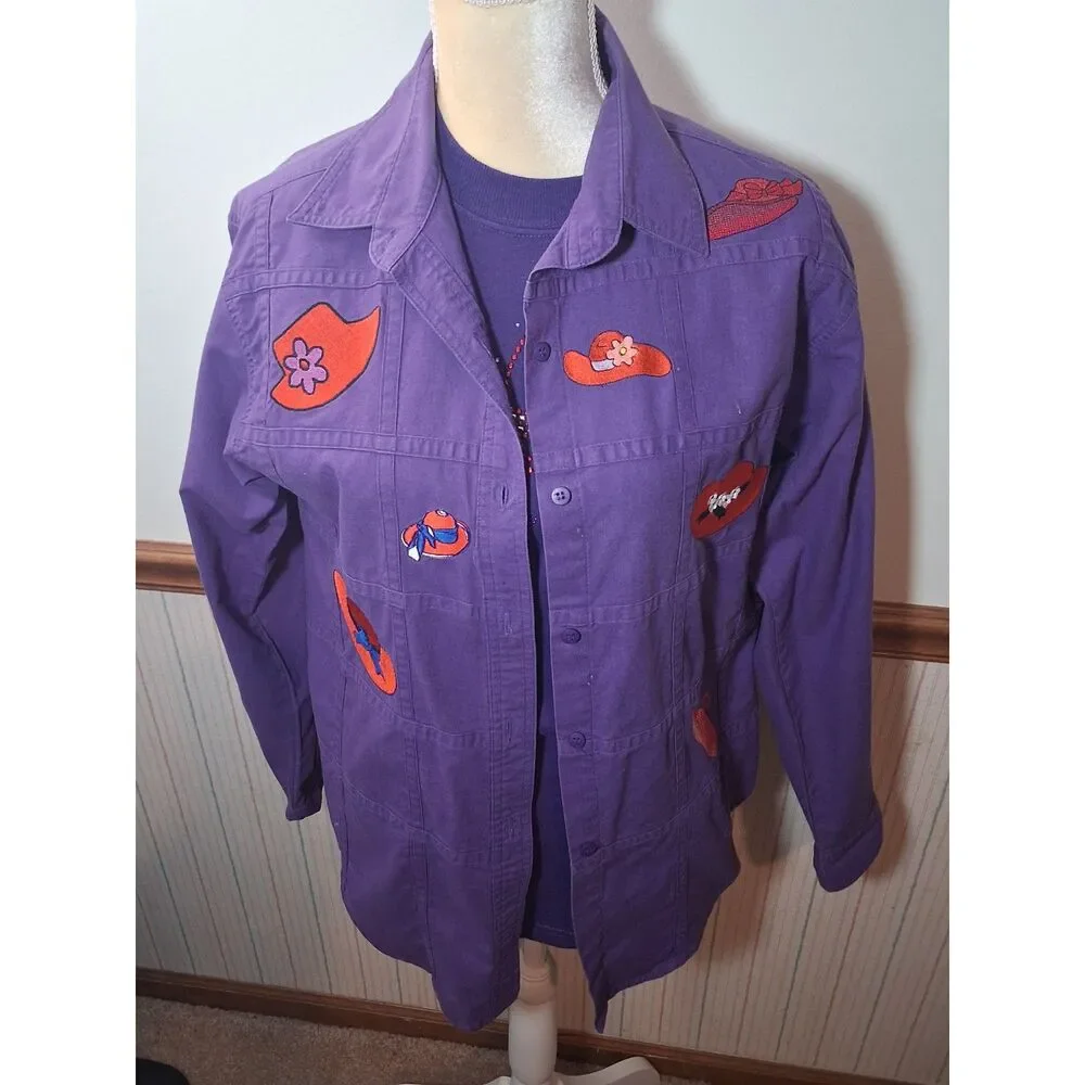 Red hat Ladies Society Purple LS Shirt & matching T-Shirt - Size M